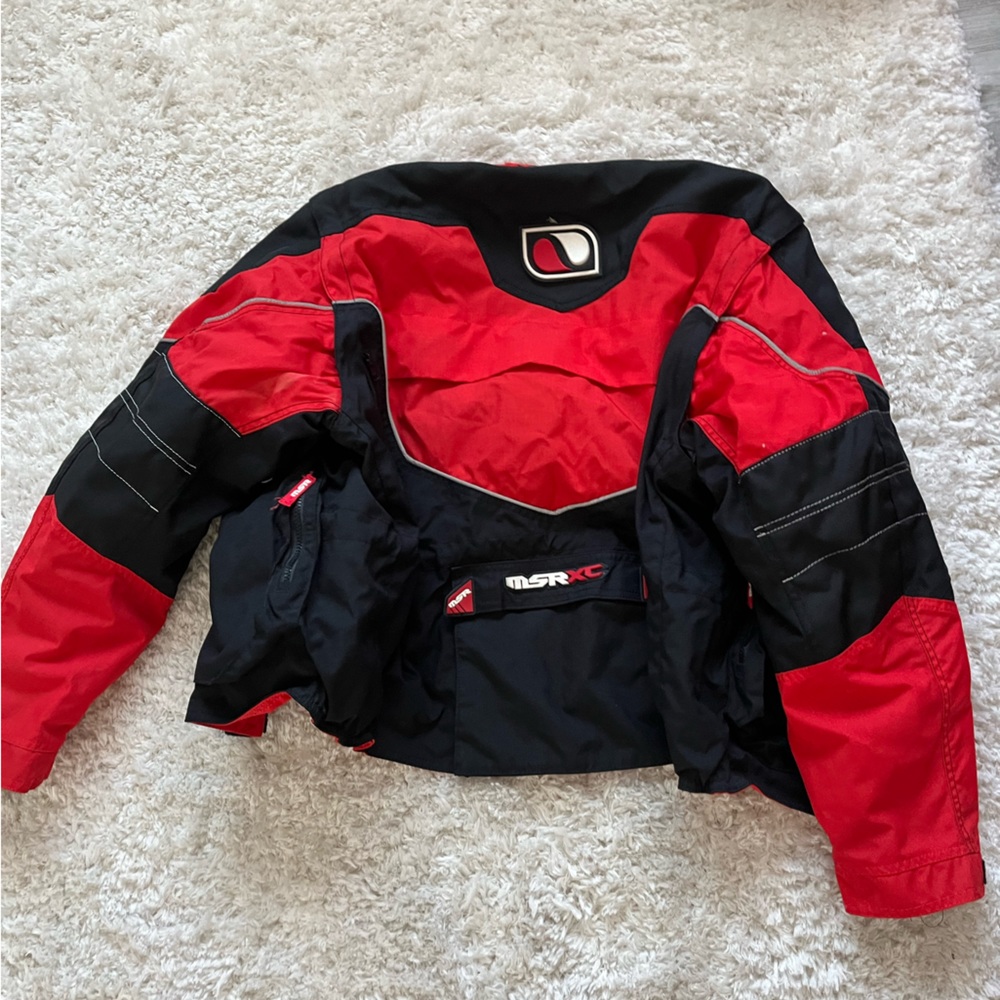 Red authentic race car jacket